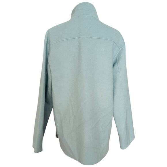 Theory Wool And Cashmere Utility Outwear Coat in Eggshell Blue Size S - Picture 10 of 11